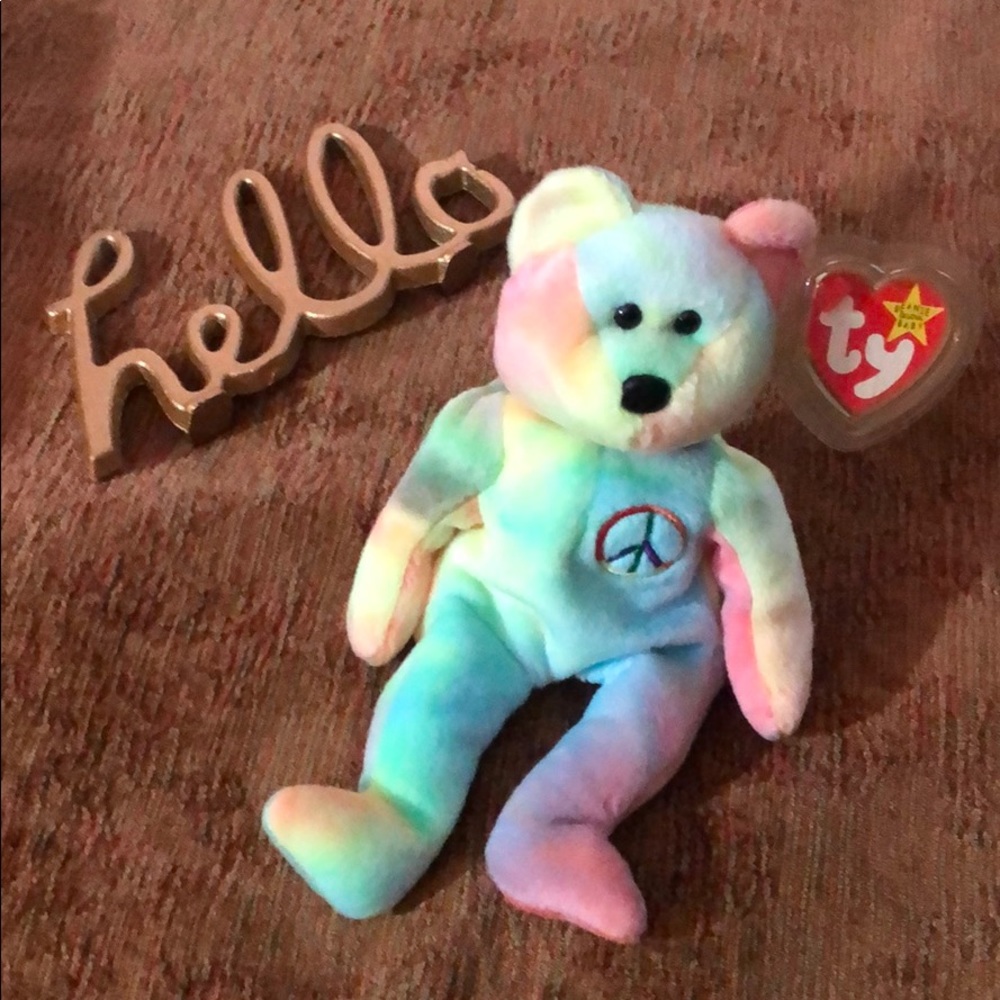 COPY - PEACE TY BEANIE BABY BEAR